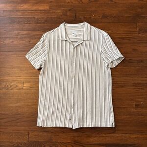 Sperry Men’s Medium Striped V Neck Dress Shirt